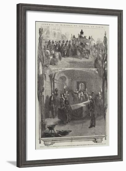 Funeral of Marshal St Arnaud, at Paris-null-Framed Giclee Print