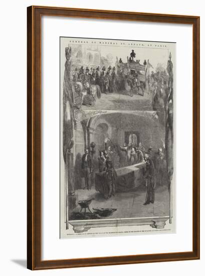 Funeral of Marshal St Arnaud, at Paris-null-Framed Giclee Print