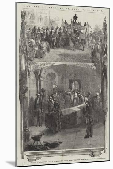 Funeral of Marshal St Arnaud, at Paris-null-Mounted Giclee Print