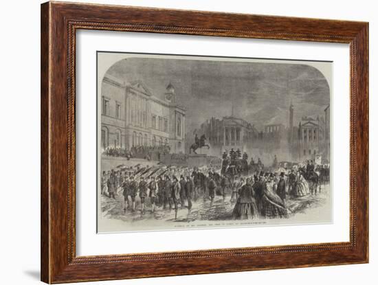 Funeral of Mr Lorimer, the Dean of Guild, at Edinburgh-null-Framed Giclee Print