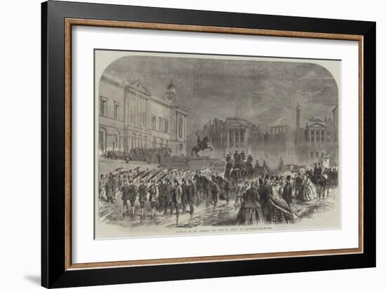 Funeral of Mr Lorimer, the Dean of Guild, at Edinburgh-null-Framed Giclee Print