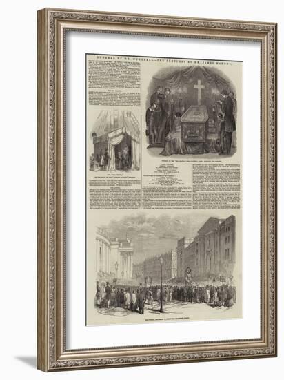 Funeral of Mr O'Connell-null-Framed Giclee Print