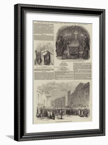 Funeral of Mr O'Connell-null-Framed Giclee Print