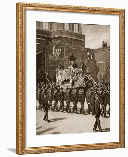 Funeral of President Carnot: the Procession Leaving the Elysee-null-Framed Giclee Print
