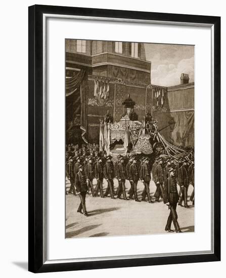 Funeral of President Carnot: the Procession Leaving the Elysee-null-Framed Giclee Print