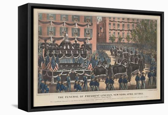 Funeral of President Lincoln, New York, April 25th 1865-null-Framed Premier Image Canvas