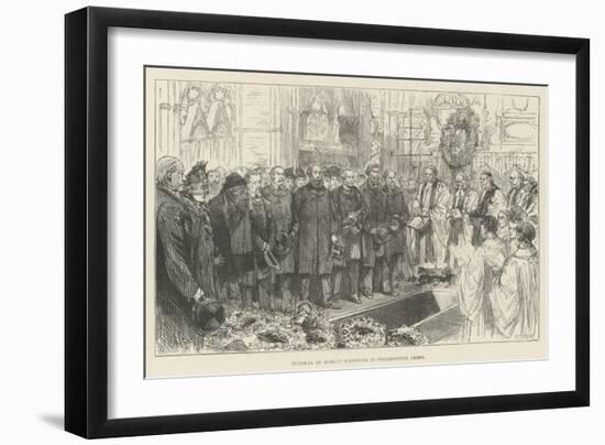 Funeral of Robert Browning in Westminster Abbey-Melton Prior-Framed Giclee Print