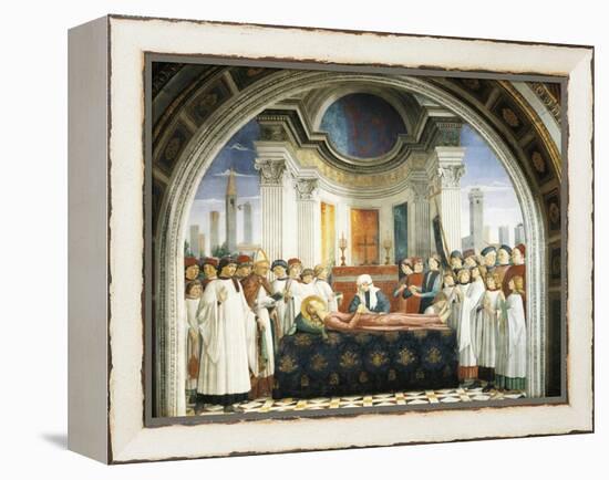 Funeral of St. Fina, 1475-Domenico Ghirlandaio-Framed Premier Image Canvas