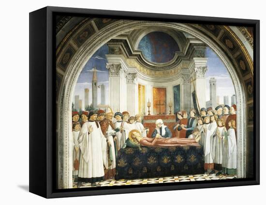 Funeral of St. Fina, 1475-Domenico Ghirlandaio-Framed Premier Image Canvas