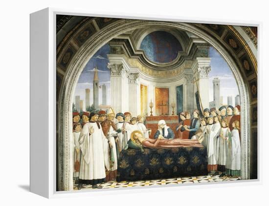 Funeral of St. Fina, 1475-Domenico Ghirlandaio-Framed Premier Image Canvas