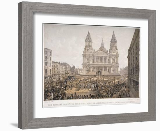 Funeral of the Duke of Wellington, St Paul's Cathedral, City of London, 18 November, 1852-Day & Son-Framed Giclee Print