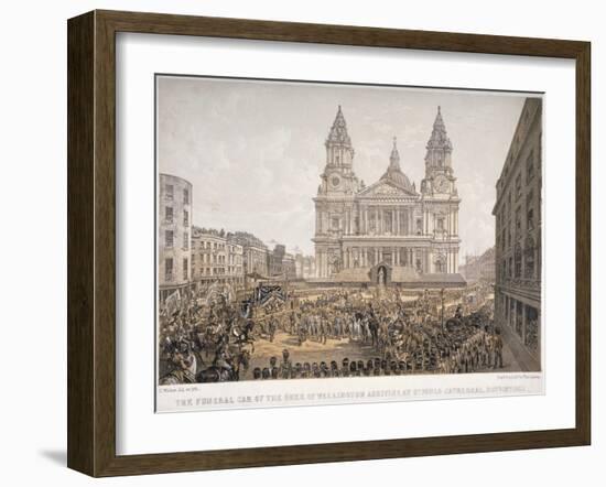 Funeral of the Duke of Wellington, St Paul's Cathedral, City of London, 18 November, 1852-Day & Son-Framed Giclee Print