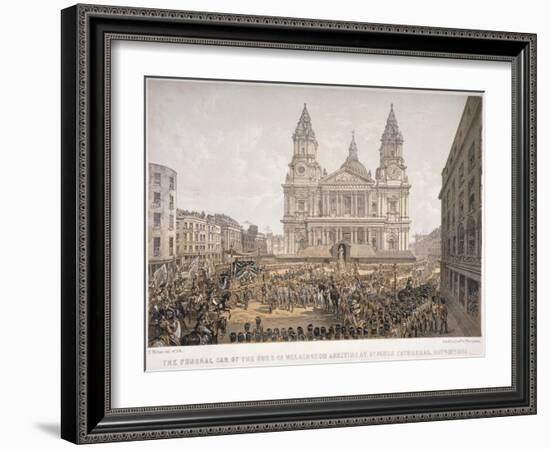 Funeral of the Duke of Wellington, St Paul's Cathedral, City of London, 18 November, 1852-Day & Son-Framed Giclee Print