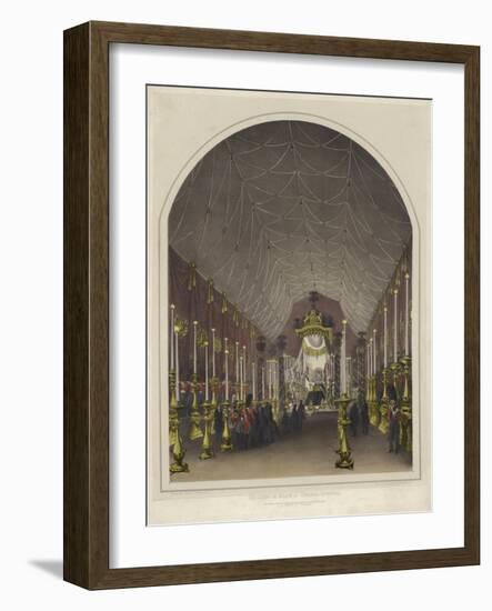 Funeral of the Duke of Wellington, the Lying in State at Chelsea Hospital-Andrew Maclure-Framed Giclee Print