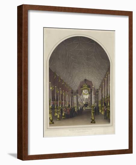 Funeral of the Duke of Wellington, the Lying in State at Chelsea Hospital-Andrew Maclure-Framed Giclee Print