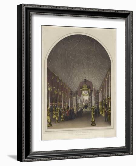 Funeral of the Duke of Wellington, the Lying in State at Chelsea Hospital-Andrew Maclure-Framed Giclee Print