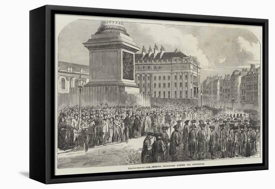 Funeral of the Duke of Wellington-null-Framed Premier Image Canvas