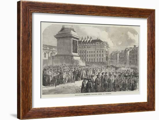 Funeral of the Duke of Wellington-null-Framed Giclee Print