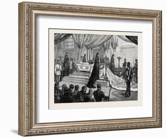 Funeral of the Empress of Russia at St. Petersburg-null-Framed Giclee Print