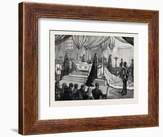 Funeral of the Empress of Russia at St. Petersburg-null-Framed Giclee Print