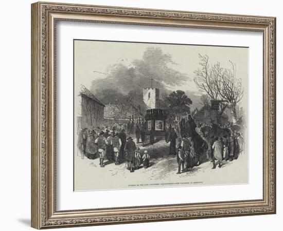 Funeral of the Late Archbishop of Canterbury, the Procession at Addington-Myles Birket Foster-Framed Giclee Print