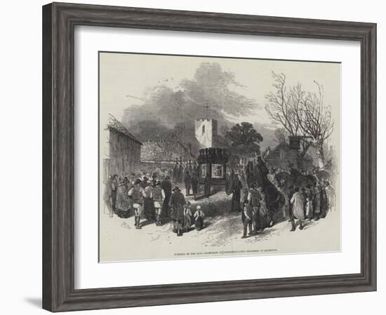 Funeral of the Late Archbishop of Canterbury, the Procession at Addington-Myles Birket Foster-Framed Giclee Print