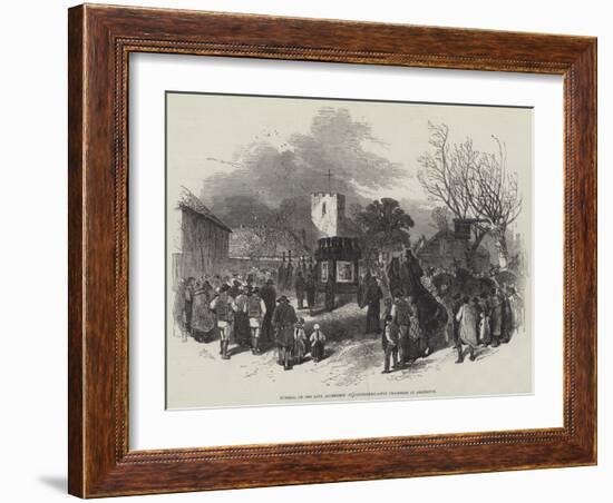 Funeral of the Late Archbishop of Canterbury, the Procession at Addington-Myles Birket Foster-Framed Giclee Print