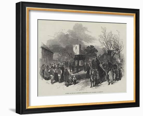 Funeral of the Late Archbishop of Canterbury, the Procession at Addington-Myles Birket Foster-Framed Giclee Print