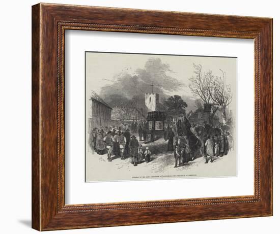 Funeral of the Late Archbishop of Canterbury, the Procession at Addington-Myles Birket Foster-Framed Giclee Print