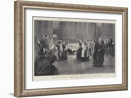 Funeral of the Late Archbishop of Canterbury-Thomas Walter Wilson-Framed Giclee Print