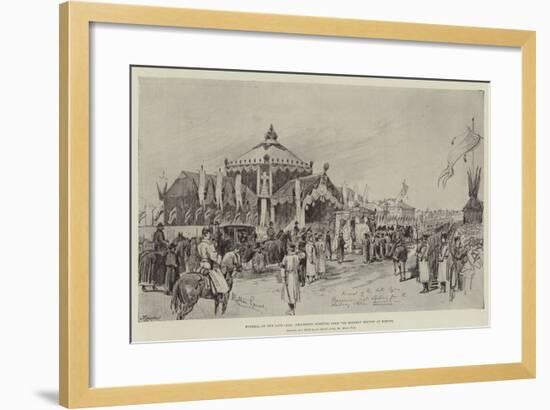 Funeral of the Late Czar, Procession Starting from the Railway Station at Moscow-Melton Prior-Framed Giclee Print