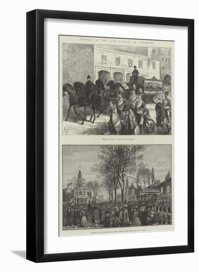 Funeral of the Late Duchess of Cambridge-null-Framed Giclee Print