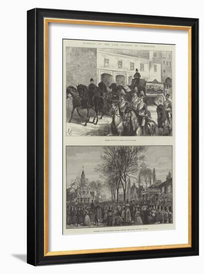 Funeral of the Late Duchess of Cambridge-null-Framed Giclee Print