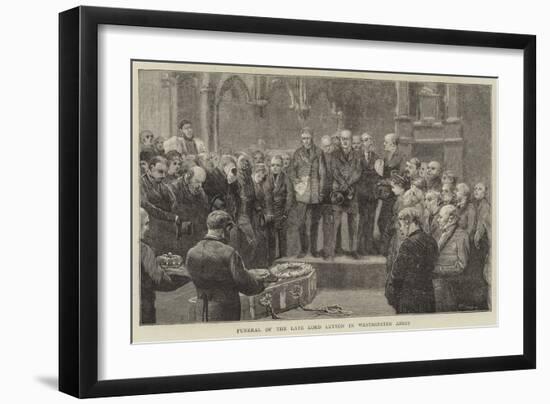 Funeral of the Late Lord Lytton in Westminster Abbey-William III Bromley-Framed Giclee Print