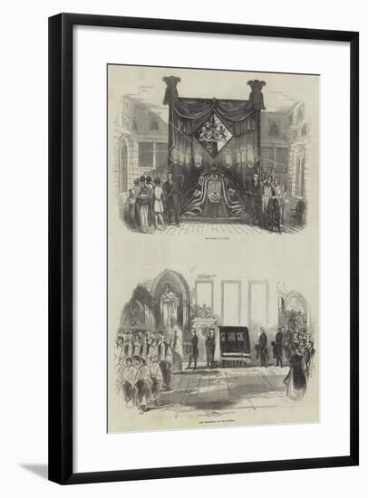 Funeral of the Late Marquis Wellesley-null-Framed Giclee Print