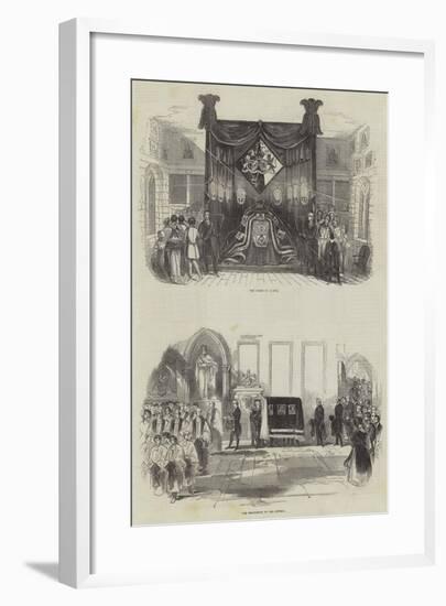 Funeral of the Late Marquis Wellesley-null-Framed Giclee Print