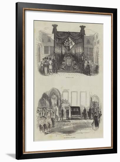 Funeral of the Late Marquis Wellesley-null-Framed Giclee Print