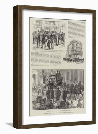 Funeral of the Late Mr Charles Stewart Parnell-Frank Watkins-Framed Giclee Print