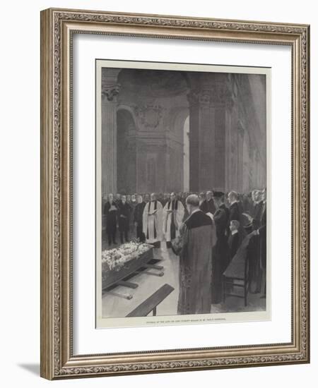 Funeral of the Late Sir John Everett Millais in St Paul's Cathedral-null-Framed Giclee Print