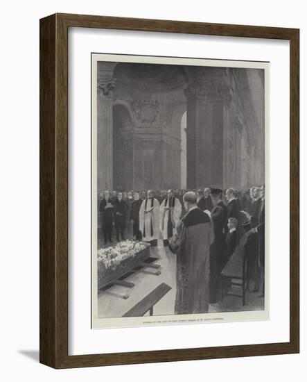 Funeral of the Late Sir John Everett Millais in St Paul's Cathedral-null-Framed Giclee Print