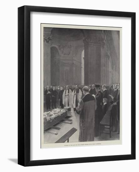 Funeral of the Late Sir John Everett Millais in St Paul's Cathedral-null-Framed Giclee Print