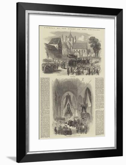 Funeral of the Queen of the Belgians-null-Framed Giclee Print