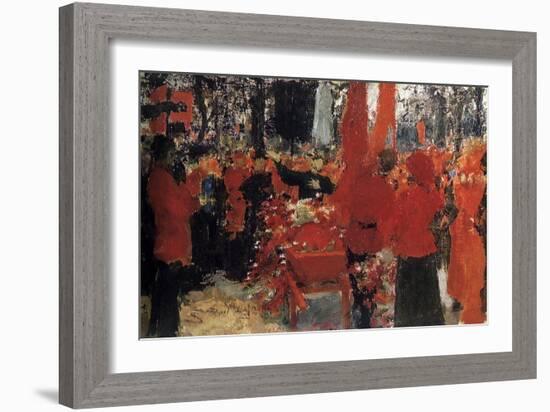 Funeral of the Revolutionaries, 1905, C1900-1930-Il'ya Repin-Framed Giclee Print