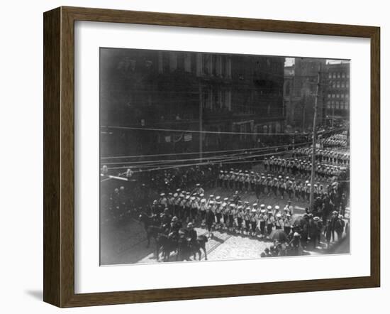 Funeral Procession for President Grant, Boys Marching NYC Photo - New York, NY-Lantern Press-Framed Art Print