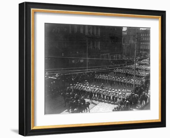 Funeral Procession for President Grant, Boys Marching NYC Photo - New York, NY-Lantern Press-Framed Art Print