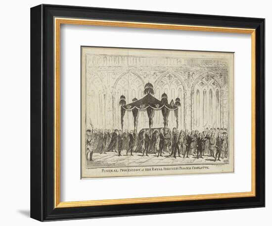 Funeral Procession of Her Royal Highness Princess Charlotte-George Cruikshank-Framed Giclee Print