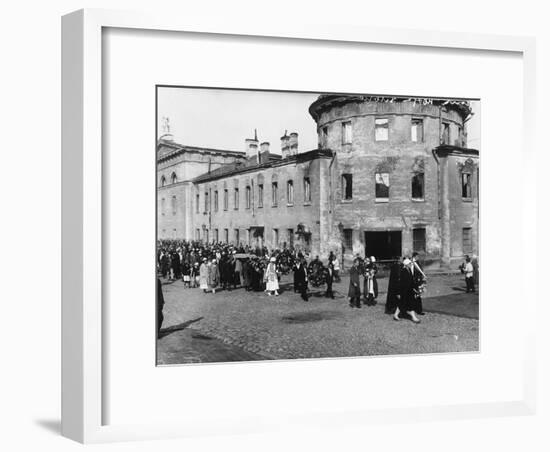 Funeral Procession of the Poet Alexander Blok, Petrograd, Russia, 10 August 1921-null-Framed Giclee Print