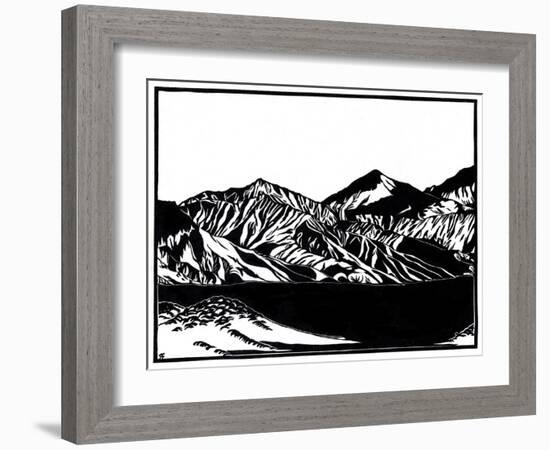 Funeral Range (Death Valley)-Frank Redlinger-Framed Art Print