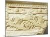 Funeral Stone Decorated in Relief, from Sicily, Italy, Detail Depicting Chariots and Horses-null-Mounted Giclee Print