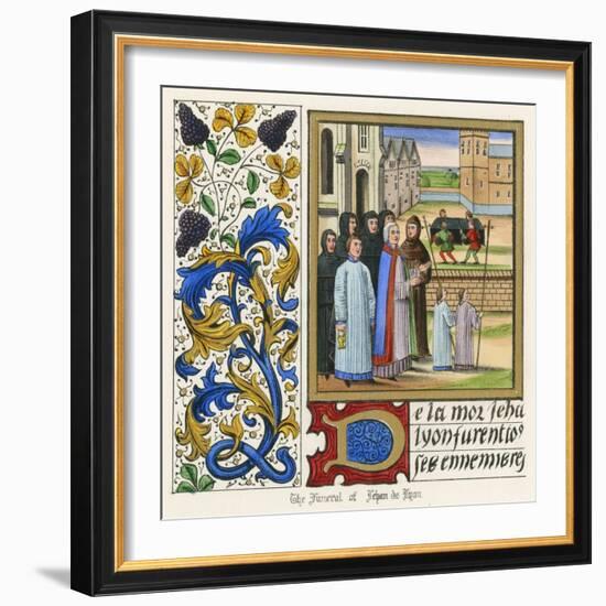 Funerals, Jehan de Lyon-null-Framed Art Print